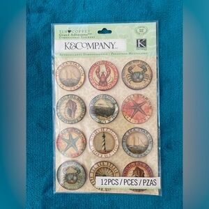 K&Company 3D Nautical Scrapbook Stickers